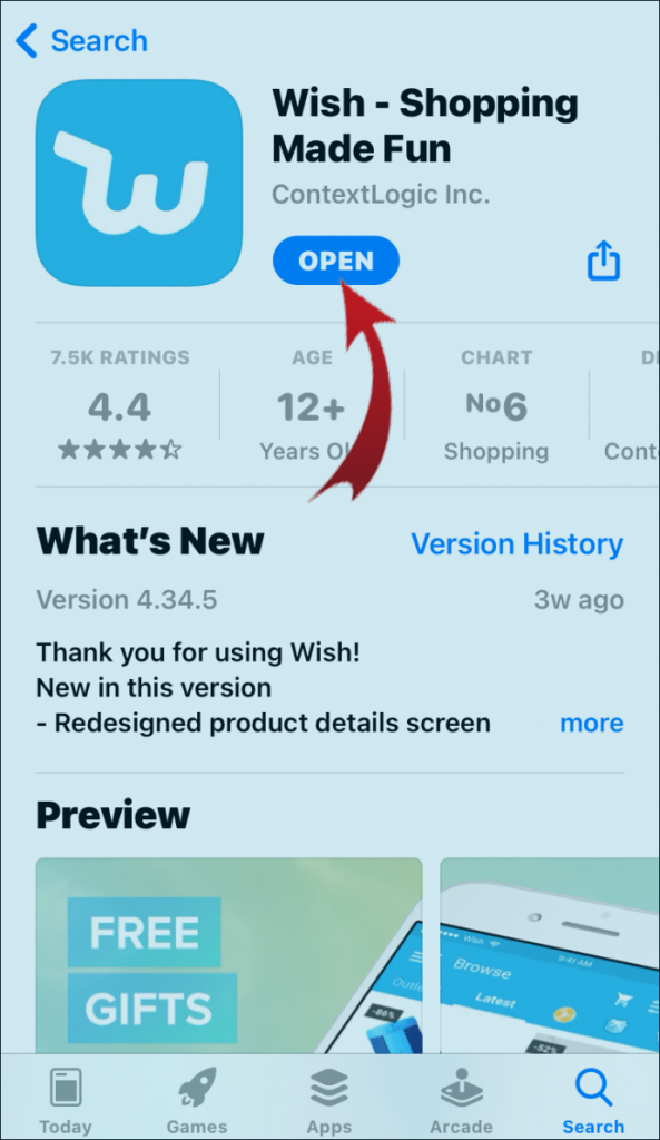 Parrainez un ami sur Wish depuis votre mobile 